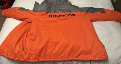 Denver Broncos XL Heavy Winter Coat With Hood And Removable Vest G-lll Brand NFL - Image 1 of 4