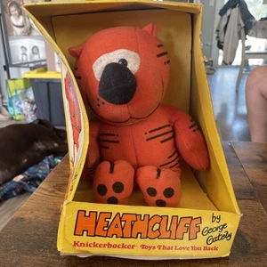 Vintage 1980 Heathcliff 11" Plush Stuffed Animal Toy Applause NOS Brand New - Picture 1 of 12