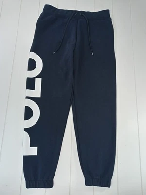 Polo Ralph Lauren Men's Navy Blue Spell Out Big Logo Jogger Sweatpants Size S - Image 1 of 4