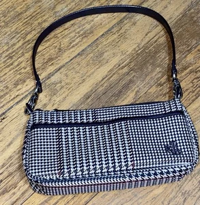 Vintage Ralph Lauren Plaid Houndstooth Small Shoulder Bag Purse Wow! EUC - Picture 1 of 14