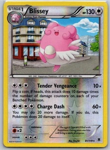 Blissey -  (Cosmos Holo) Reverse Holo 081/119 Promo Miscellaneous Cards & Produc - Picture 1 of 2