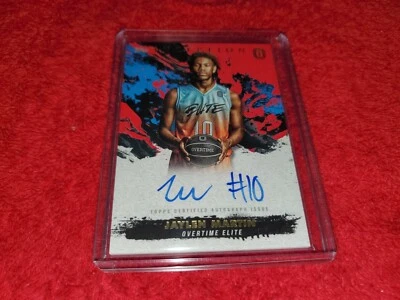 2021-22 TOPPS INCEPTION OVERTIME JAYLEN MARTIN RC RED AUTO CARD 38/75 - Image 1 of 2