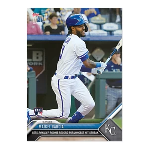 Maikel Garcia RC Royals Hit Streak Record - 2023 MLB TOPPS NOW Card 711 - Picture 1 of 2