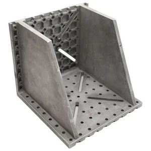 Isel 209110 0022 WV 3 Cast Aluminum Right Angle Machining Plate, 221x221x199mm - Picture 1 of 7