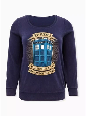 Sudadera Torrid Dr Who Tardis Nueva Con Etiquetas 1X Foto 1 de 4