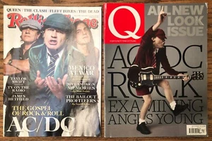 AC/DC 2 Magazines from the Black Ice Era Rolling Stone & Q - Bild 1 von 10