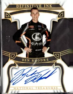 2023 National Treasures Racing inchiostro definitivo auto Ben Rhodes serie #4/5 - Foto 1 di 2