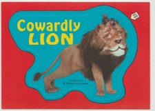 Return to Oz #8 Cowardly Lion 1985 Disney Wizard of Oz sticker ROZ 0008