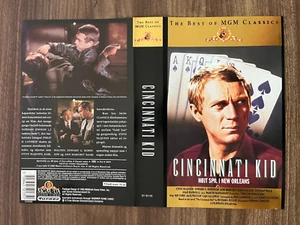 Vintage The Cincinnati Kid McQueen VHS Cover Only - Danish Edition - No Tape - Bild 1 von 3