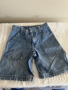 Vtg Boy's Denim Shorts GAP KIDS 1969 Carpenter Adjustable Size 6 - Picture 1 of 11
