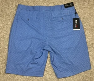 New Mens Ralph Lauren RLX Stretch Recover Golf Shorts Blue Paisley Size: 36 x 10 - Picture 1 of 10