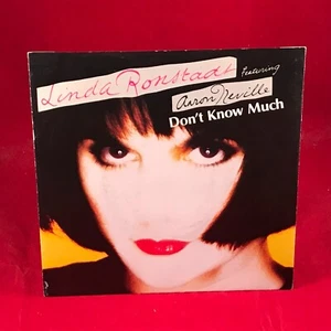 AARON NEVILLE LINDA RONSTADT Don't Know Much 1989 7" Vinyl Single record c - Picture 1 of 3