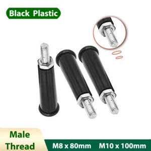 Plastic Revolving Handwheel Machine Handle Black Handwheel Movable Male M8 M10 - Picture 1 of 6