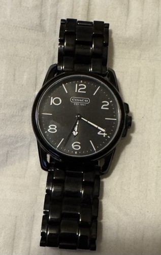 Orologio da donna Coach Sydney quadrante nero acciaio inox placcato ioni nero