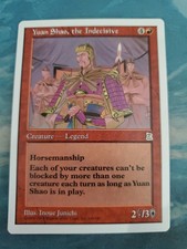 Yuan Shao, the Indecisive - Portal Three Kingdoms (P3K) - English - NM - MTG #R#