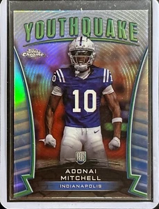 Adonai Mitchell - Rookie - 2024 Topps Chrome - Refractor - Youthquake #Y-15 - Bild 1 von 1