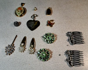 Haarspangen & Vintage Anhänger Set #4 6 Anhänger #3717L281 - Bild 1 von 7