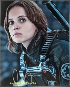 Felicity Jones Jyn Erso Rogue One Star Wars autógrafo firmado UACC RD 96 - Imagen 1 de 1