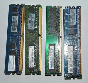 512 MB 1Rx8 PC2--4200U LOT OF 5 PIECES PULLED FROM SURPLUS SCHOOL COMPUTERS - Picture 1 of 1