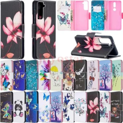 For Samsung Galaxy S23 Ultra S22 S21 S20 FE Flip Wallet Leather Phone Case Cover - Image 1 of 4