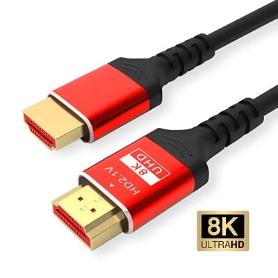 HDMI 8K 2.1 Kabel DSC Ultra HighSpeed 48Gbit/s Ethernet eARC UHD HDR10 120Hz - Bild 1 von 4