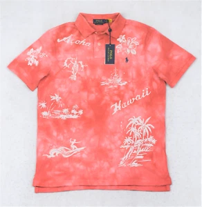 Polo Ralph Lauren Shirt Aloha Floral Hawaiian Tie Dye Mesh S NWT - Picture 1 of 3