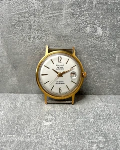 Mechanical Wristwatch POLJOT DeLUXE Gold Plated AUTOMATIC USSR Vintage men's - Picture 1 of 16