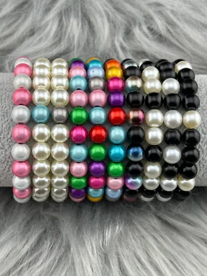 Perlenarmband Miracle Beads Effekt Damen Schmuck Geschenk Geburtstag Edel Glanz - Bild 1 von 2