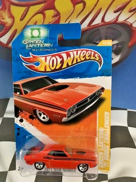 Hot Wheels 2011 New Models 12/50 012 Green Lantern  '71 Dodge Challenger ORANGE - Image 1 of 1