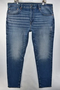 Neu American Eagle sportliche Passform AirFlex + Stretch blaue Herrenjeans Größe 38 x 36 - Bild 1 von 10