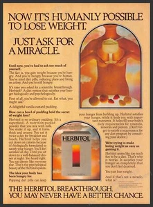 1982 Herbitol Print Advertisement 1980s For Weight Loss Advertisement - Picture 1 of 1