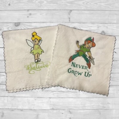Paños de eructo de regalo para bebé Disney Peter Pan Campanilla niño niña TinksTreasurez Foto 1 de 3