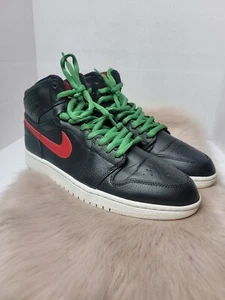 Nike Air Jordan 1 Retro High Top 2015 Men's Sneaker Size 10.5 Black Red Rare - Picture 1 of 9