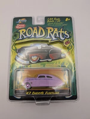 RARE JADA ROAD RATS 1:64 RARE PINK PRIMER 47 CHEVY FLEETLINE SALES SAMPLE 1/10 - Image 1 of 4