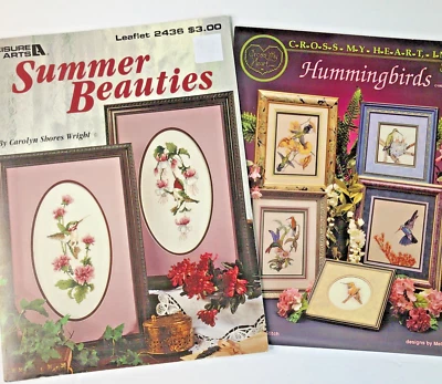 Hummingbirds Summer Beauties Counted Cross Stitch Booklets Cross My Heart L Arts - Image 1 of 4