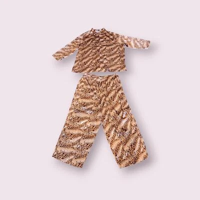 Conjunto de pijama satinado estampado leopardo Cacique para mujer talla 4X (26/28) Foto 1 de 4