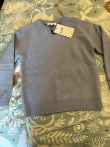 Reiss Boys Light Blue Wool Sweater Size 7/8 NWT - Picture 1 of 3