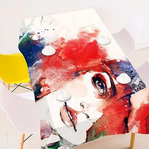 3D Red girl 98 Tablecloth Table Cover Cloth Birthday Party Event AJ WALLPAPER AU - Bild 1 von 1