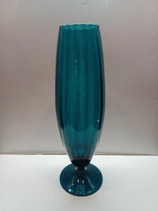 Empoli Blue Tall Fluted Vase - Picture 1 of 7