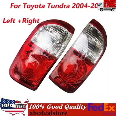 Par de luces traseras luces de freno para Toyota Tundra 2004-2006 4 puertas doble cabina Foto 1 de 4