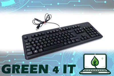 HP KU-1156 Tastatur, QWERTZ, DE, schwarz - Bild 1 von 4