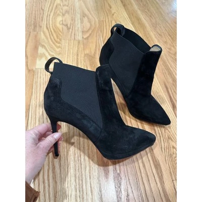 Botas de tornozelo Christian Louboutin crochinetta camurça tamanho 39.5(9.5) - Imagem 1 de 4
