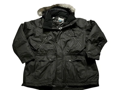 Columbia Barlow Pass 550 Turbo Down Jacket Parka Winter Men's Size 5XL Black - Image 1 of 4