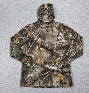 Under Armour Hoodie Shirt Mens Large Realtree Camo Lightweight Heat Gear Hunting - Picture 1 of 8