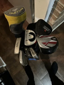 8 Pc Gold Set Comes With Alot Of Golf Balls And Balls Tip Hitters Also A Bag - Picture 1 of 6