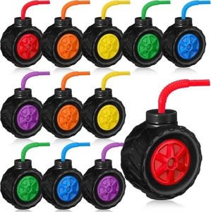 Confezione 11 Tazze Monster Truck Set 17 oz Costruzione Bambini Festa Tazze a Forma di Pneumatici... - Foto 1 di 6