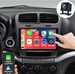 9" Android Navigation Car Gps Stereo Tesla Style For Dodge Journey 2011-2019 - Picture 1 of 10
