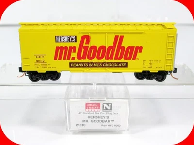 N Scale ***HERSHEY'S MR GOODBAR*** 40' Box Car, HFC 9002 ---- MICRO TRAINS 21310 - Image 1 of 4
