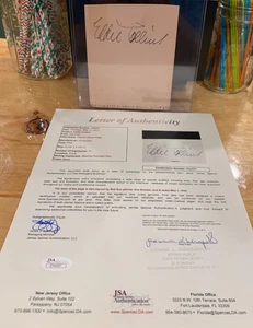 Raro Eddie Collins Página Firmada JSA Autenticada Salón de la fama Grandes Medias Blancas 1919 - Imagen 1 de 5