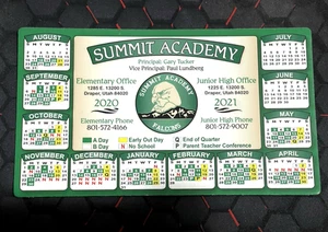 UT SUMMIT ACADEMY FRIGORIFERO CASSETTA DEGLI ATTREZZI FRIGO MAGNETE RACCOGLITORE CALENDARIO SCUOLA - Foto 1 di 3
